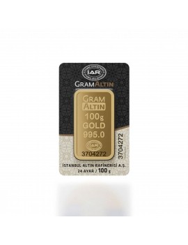 24 Ayar Külçe Gram Altın 100 Gr