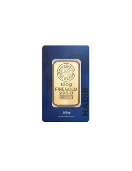 Nadir Gold 24 Ayar Külçe Gram Altın 100 Gr